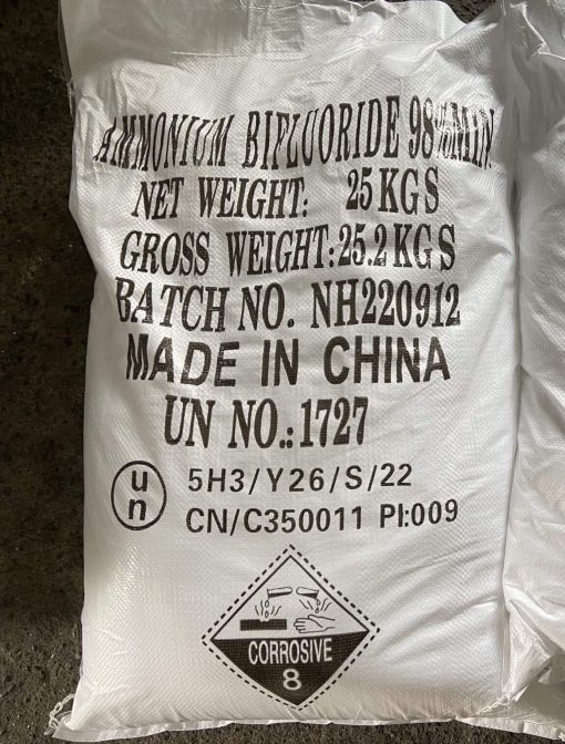 NH4HF2 99% Ammonium bifluoride, Trung Quốc, 25kg/bao